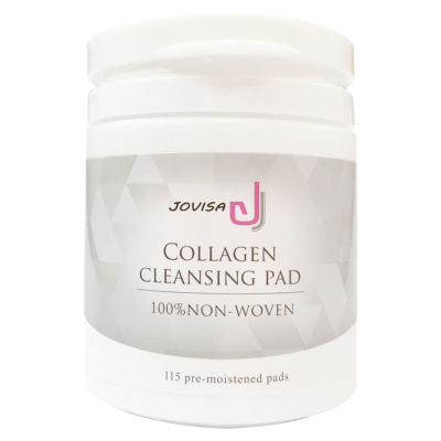 JOVISA Collagen Non-Woven Natural Ingredient Makeup Remover Eyelash Cleansing Cotton Pad