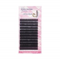 JOVISA Eyelash Extension | Black Feather Lash | Multi-level Volume