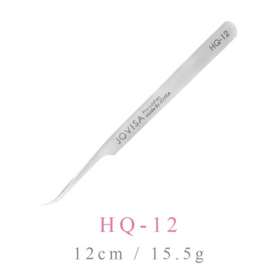 JOVISA Eyelash Tweezers | HQ Tweezers Collection #HQ-12 | Curved Tweezers